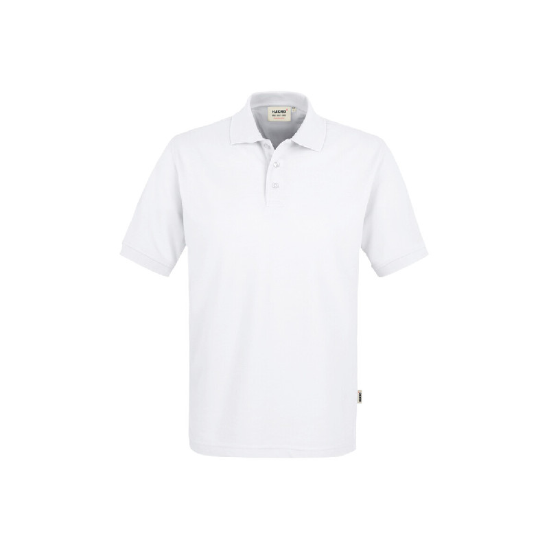 Hakro Poloshirt Mikralinar Eco in Weiß nachhaltig und robust