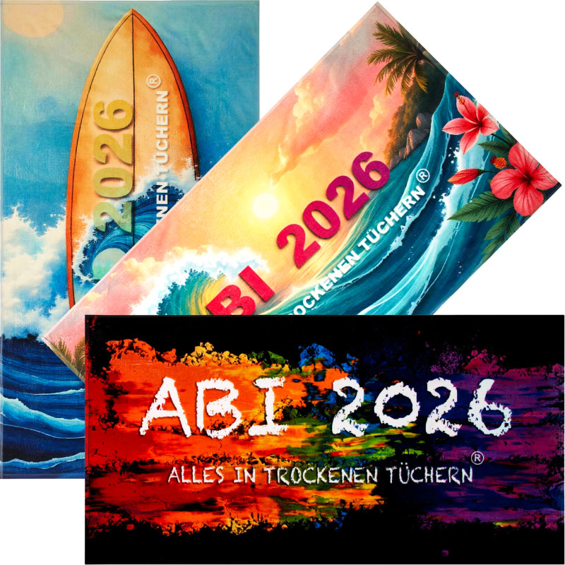 Egeria ABI Strandtücher bedruckt 75 x 150 cm